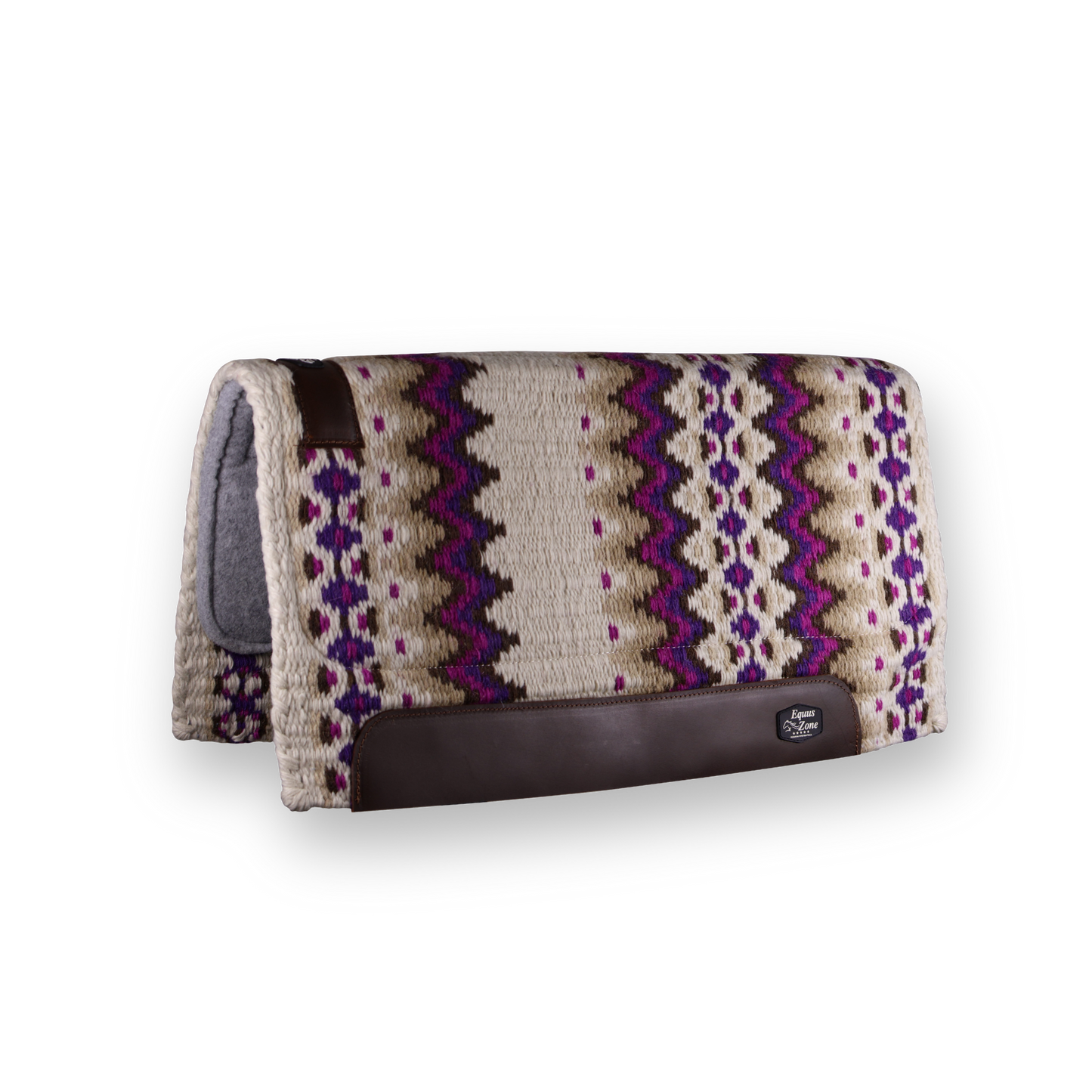 New Zealand Professoional PadGualdrapa profesional de lana de Nueva Zelanda 1" de grosor con FieltroPurple