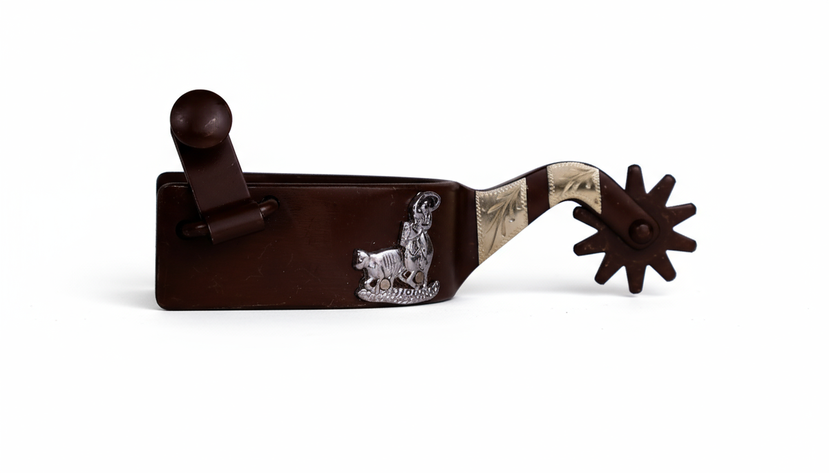 Espuelas Equuszone con motivo de ropero (calf roper)