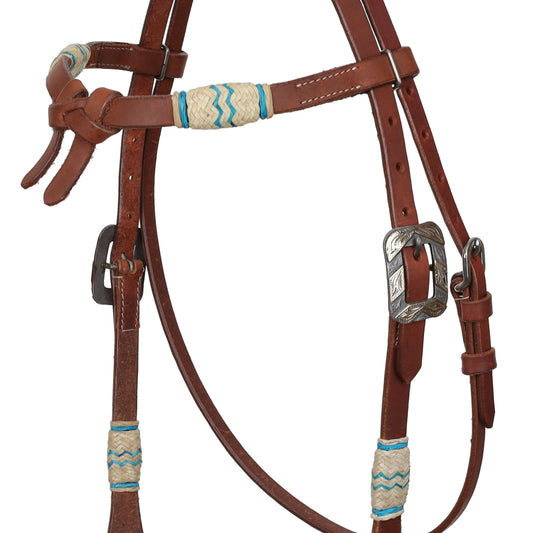 Cabezada Showman Aqua Rawhide - detalle