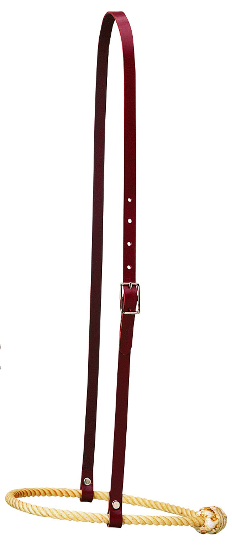 Leather Caveson with Rope Noseband
