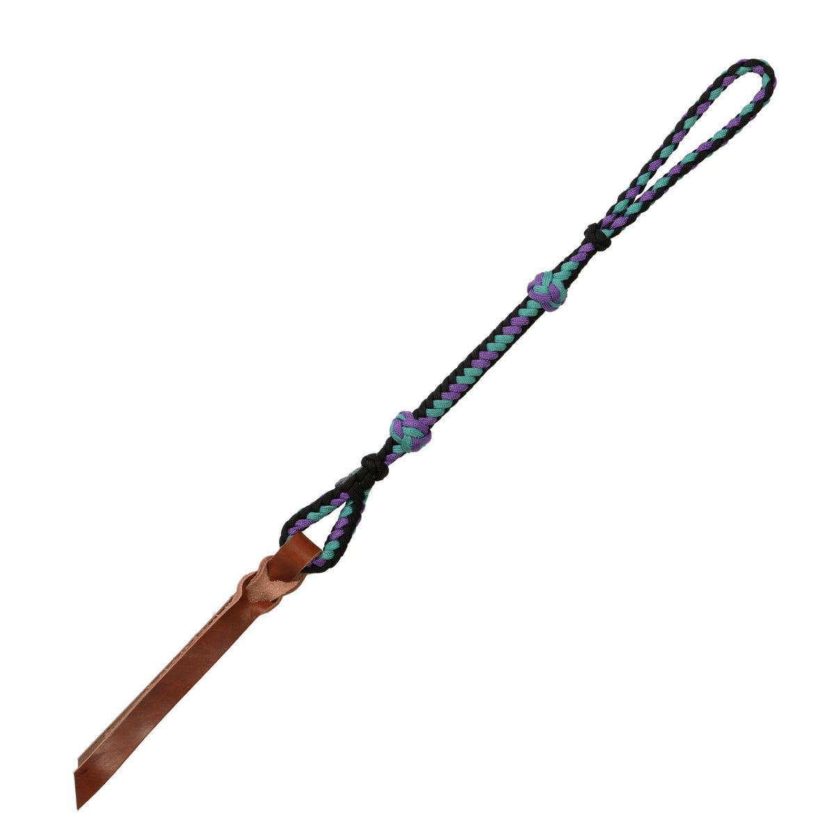 Fusta Weaver de 29" con muñequera – Negro, morado y menta