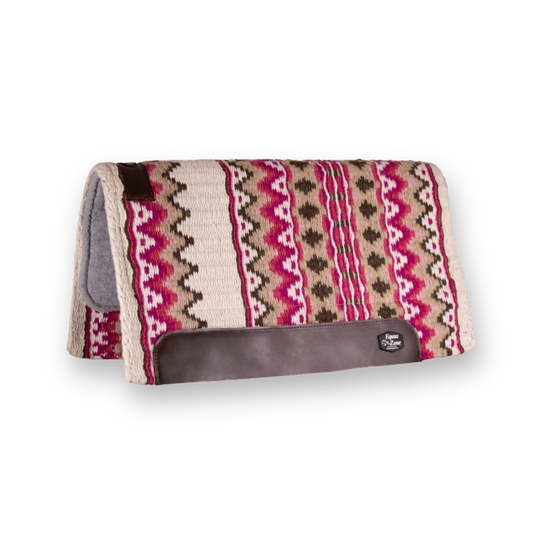 New Zealand Professoional PadGualdrapa profesional de lana de Nueva Zelanda 1" de grosor con FieltroPink