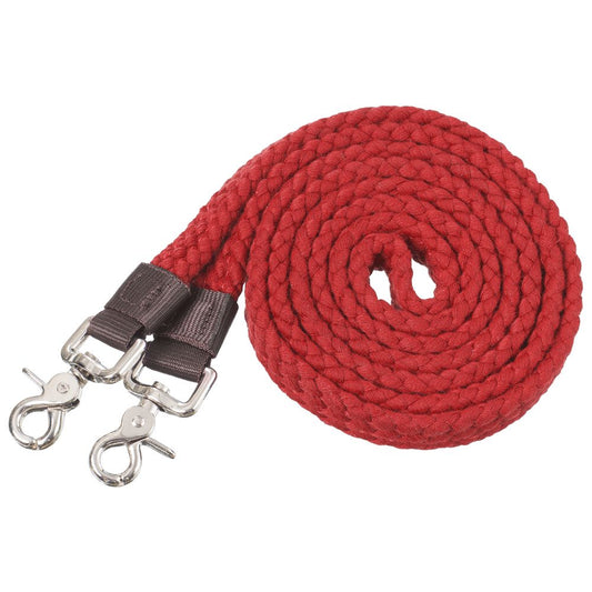 Riendas de roping Tough1 Pro de algodón – Rojo
