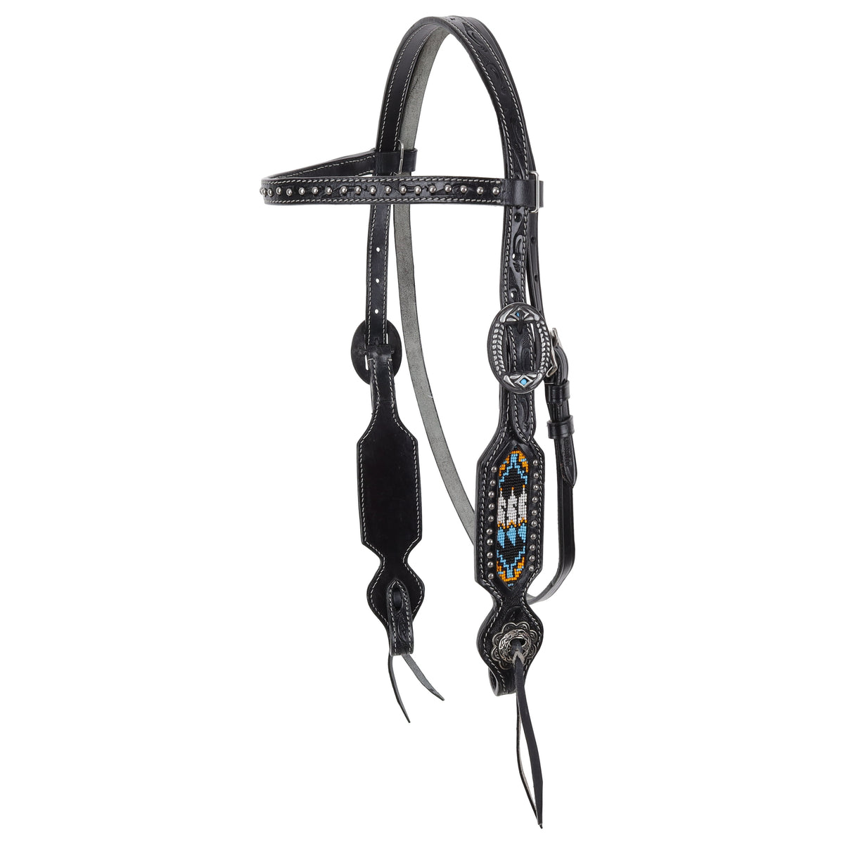 Set Showman Sacred Feather con chaquiras - detalle