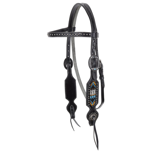 Set Showman Sacred Feather con chaquiras - detalle