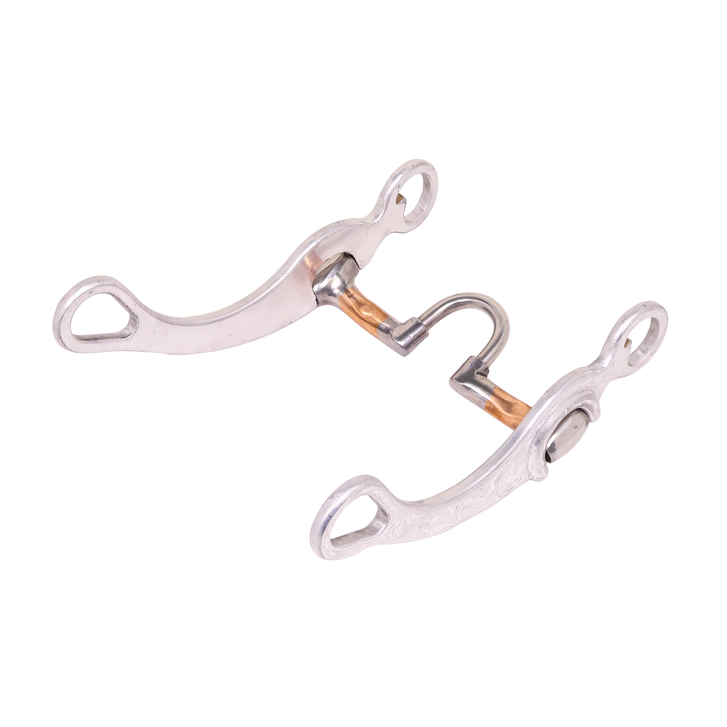 Freno CorrectorCORRECTION MOUTH W/COPPR COVERED,8- 3/4" CHEEKS W/ENGRAVED TRIM. M.S.5"