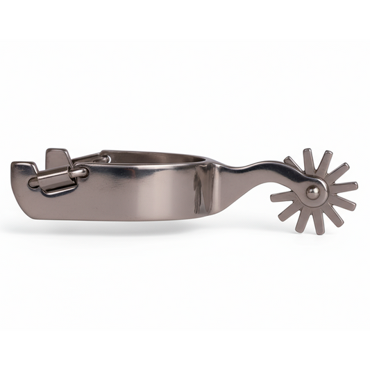 Espuela Colt Hunt – Lisa 1" con Rueda de 14 Puntas para Caballero