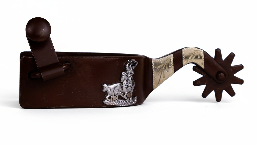 Espuelas Equuszone con motivo de ropero (calf roper)