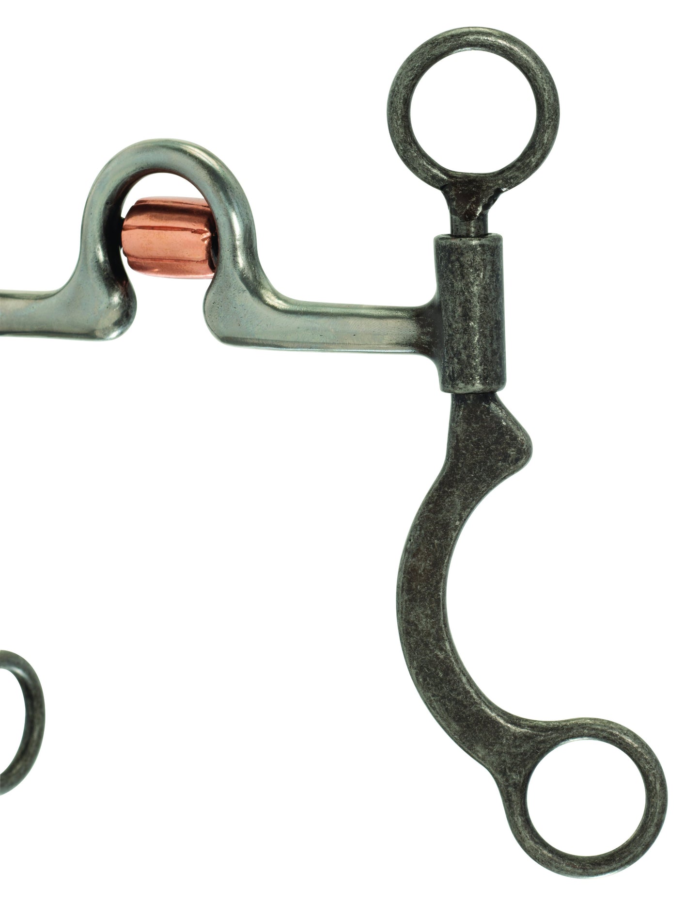 Ported Horse Bit with Copper Cricket, 5" Mouthpiece, 6 1/2" Cheeks