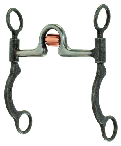 Ported Horse Bit with Copper Cricket, 5" Mouthpiece, 6 1/2" Cheeks