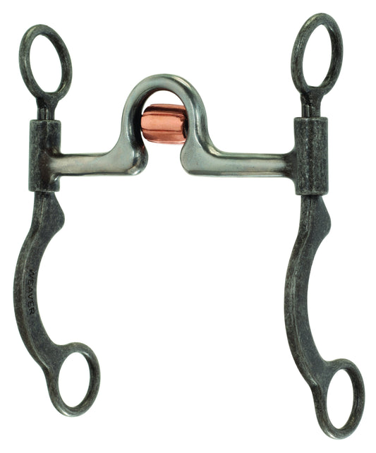 Ported Horse Bit with Copper Cricket, 5" Mouthpiece, 6 1/2" Cheeks
